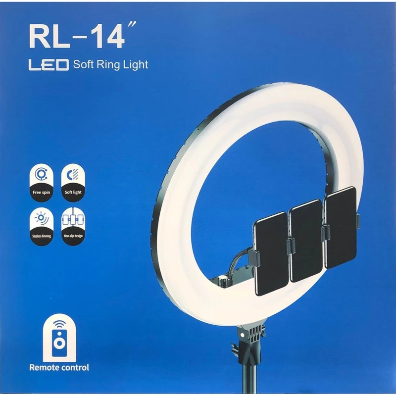 رینگ لایت مدل RL-14 اورجینال به همراه سه پایه  