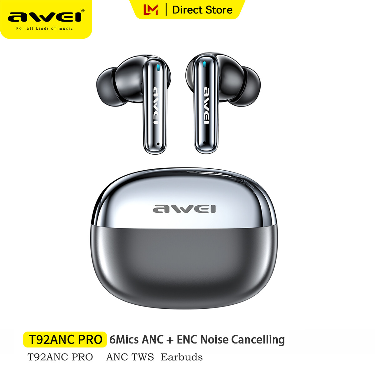 هندزفری بلوتوث Awei T92 ANC  