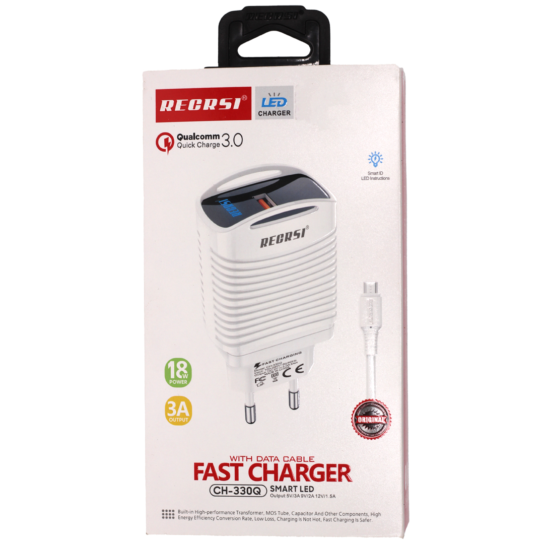 شارژر دیواری RECRSI فست مدل CH-330Q میکرو