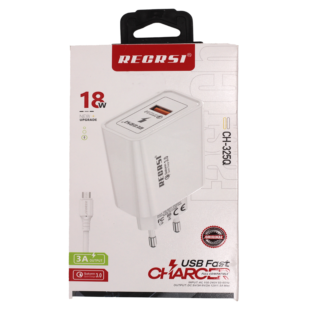 شارژر دیواری فست میکرو  RECRSI  مدل CH-325Q میکرو  