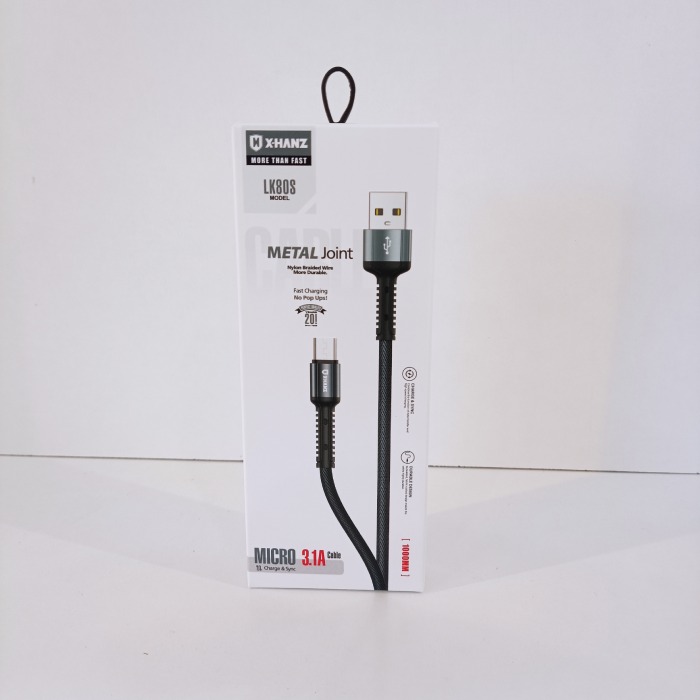 کابل شارژ میکرو برند X-HANZ مدل LK80S  