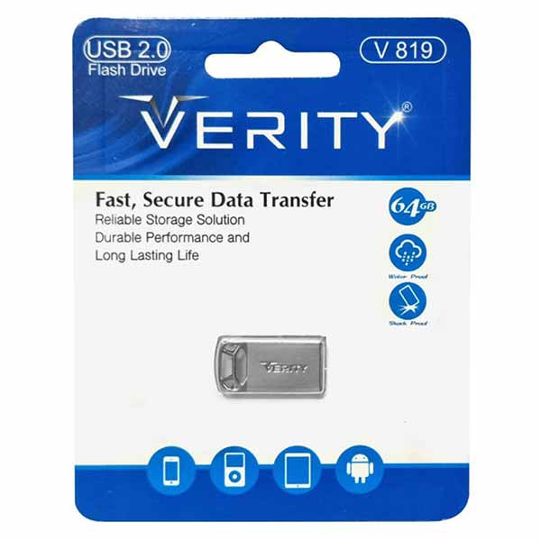 فلش مموری وریتی مدل V819 ظرفیت 64 گیگابایت  