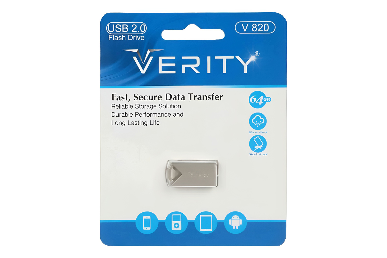 فلش مموری وریتی مدل V820 ظرفیت 64 گیگابایت  