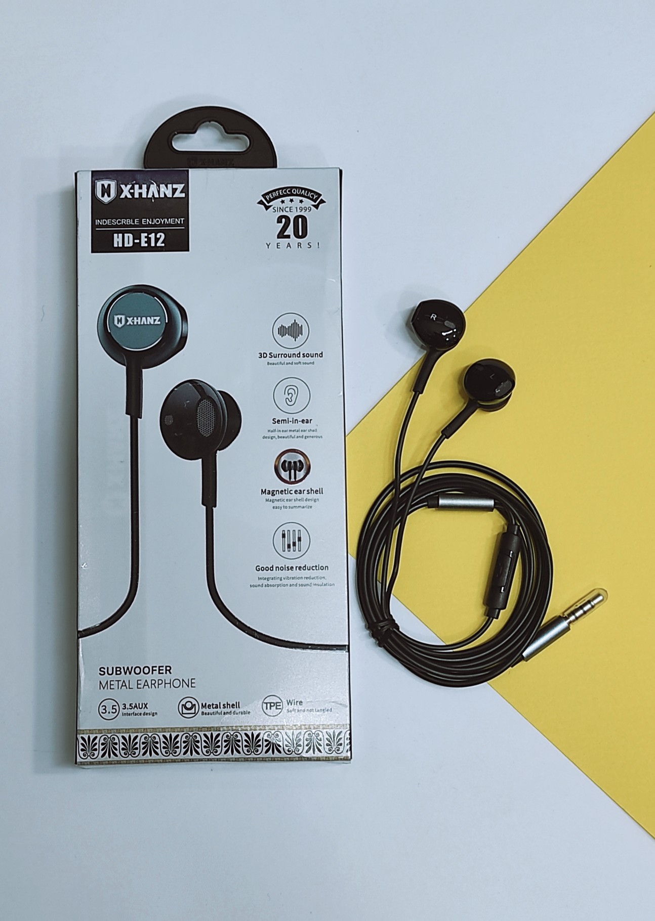 هندزفری سیم دار X-HANZ مدل HD-E12   