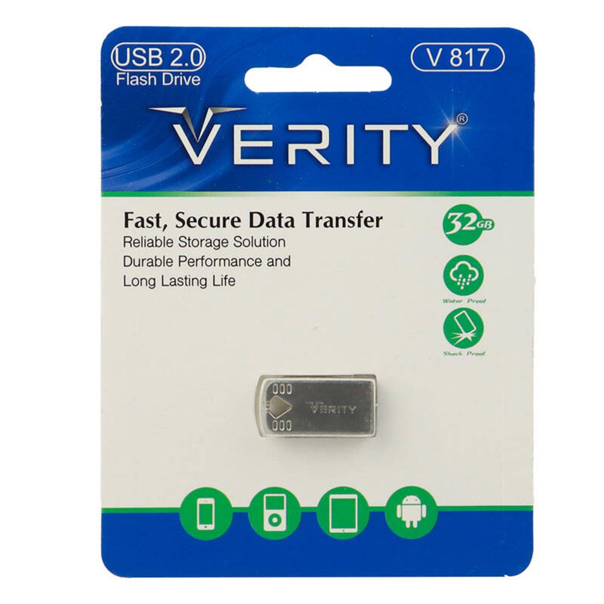 فلش مموری وریتی مدل V817 ظرفیت 32 گیگابایت  