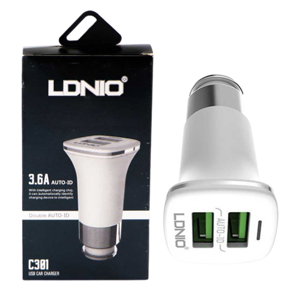 شارژر فندکی LDNIO مدل C301  