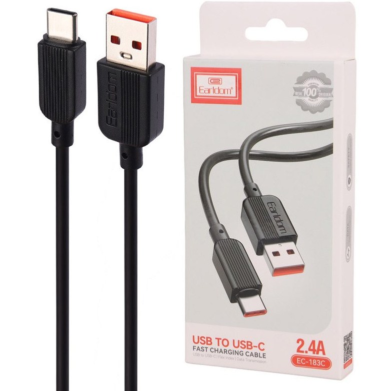 کابل شارژ تایپ سی ارلدام مدل EC-183C  