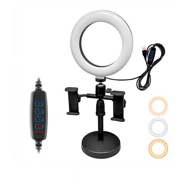 رینگ لایت مدل CXB-160A با پایه  